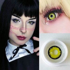 Yellow Eclipse Halloween Lens Contact Lenses