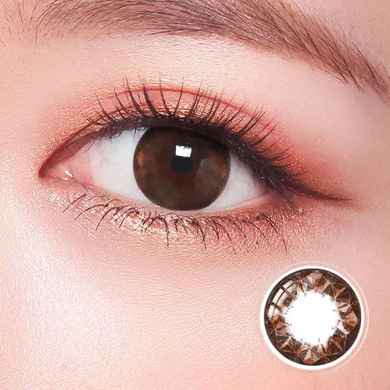 Neo Ruby Queen Brown Contact Lenses