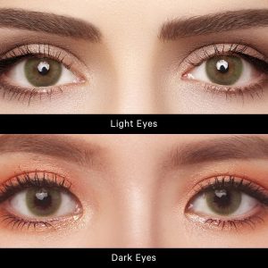 Abstrait Coco Green Contact Lenses
