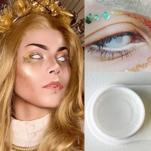 Zombie White Screen Halloween Lens Contact Lenses